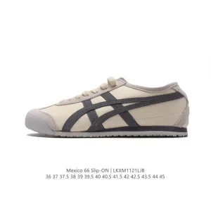 ASICS Onitsuka Tiger Mexico 66 Classic Retro Leather Sneakers for Men and Women