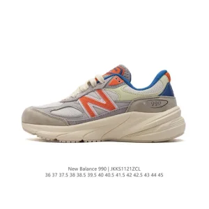 New Balance 990v6 Made in USA Classic Running Sneakers Grey Vintage