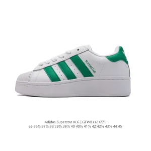 Adidas Superstar XLG Hello Ketry Embroidered Cat Low Top Platform Sneakers