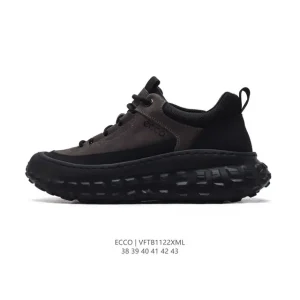 ECCO Men's Outdoor Casual Sneakers Breathable Lightweight Lace-Up Shoes