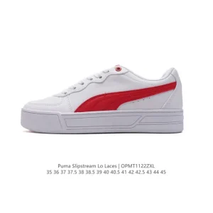 Puma Slipstream Laces Retro Leather Low Top Sneakers for Men and Women