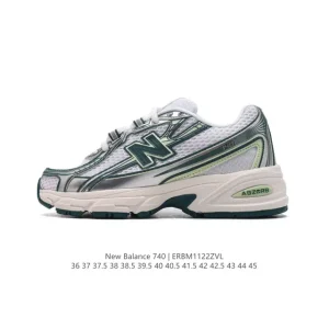 New Balance Mr740 Vintage Grey Blue Retro Dad Sneakers for Men and Women