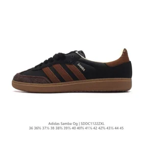 Adidas Samba OG Classic Leather Sneakers with T-Toe Design