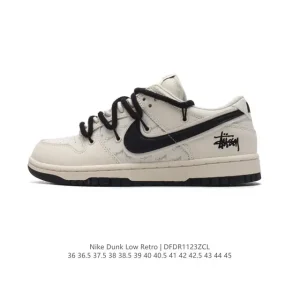 Nike Air Force 1 '07 Low White Leather Sneakers with Air Cushion