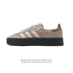 Adidas Samba Valentine Women's Retro Leather Sneakers for Winter
