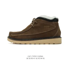 Cat Caterpillar Men's Classic Leather Martin Boots Outdoor Hiking Shoes