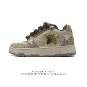 Kaalixto Star Shoes Classic Chunky Sole Platform Sneakers for Men and Women