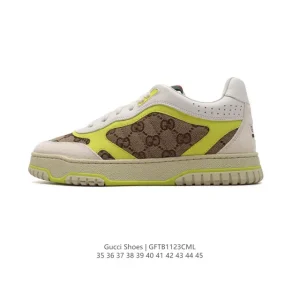 Gucci Rhyton Platform White Leather Sneakers 2024 New Collection