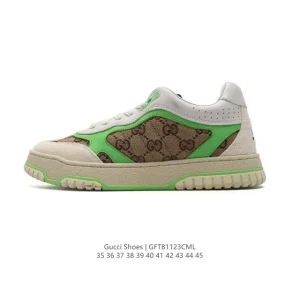 Gucci Rhyton Platform Leather White Sneakers 2024 New Arrival