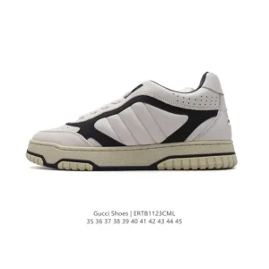 Gucci Rhyton Platform Leather Sneakers 2024 New Arrival White