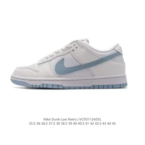 Nike SB Dunk Low Pro Vintage Leather Skateboarding Shoes for Men and Women