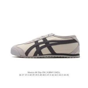 ASICS Onitsuka Tiger Mexico 66 Classic Retro Leather Sneakers for Men and Women