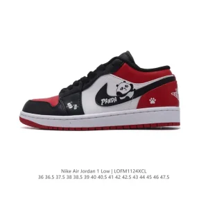 Jordan Air Jordan 1 Panda Special Hand Drawn Custom Edition Sneakers