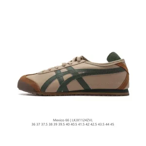 ASICS Onitsuka Tiger Mexico 66 Classic Leather Retro Sneakers for Men and Women