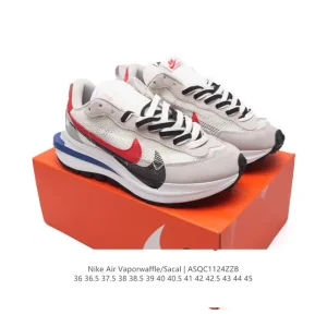 Sacai x Nike Vaporwaffle Chukka Black White DQ9045-100 Replica Sneakers