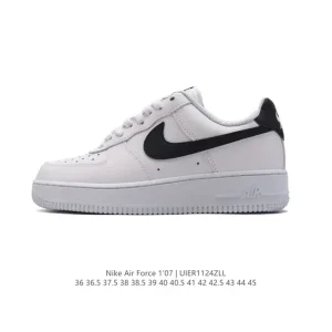 Nike Air Force 1 '07 Low White Casual Sneakers with Air Cushion