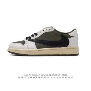 Jordan Military Blue Low Reverse Swoosh AJ1 Retro Basketball Shoes