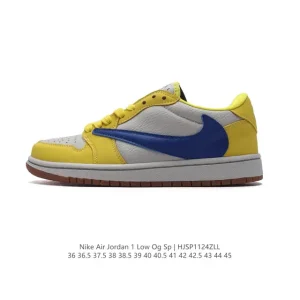 Jordan Air 1 Low OG SP Military Blue Reverse Swoosh Retro Shoe