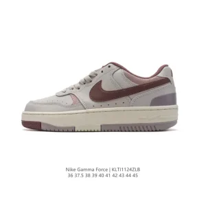 Nike Gamma Force Low Retro Sneakers with Gum Sole and Leather Upper