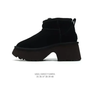 UGG Classic Short Winter Boots Waterproof Wool Leather Mid Sole