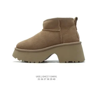 UGG Classic Short Winter Boots Waterproof Wool Leather Comfortable Mid Calf