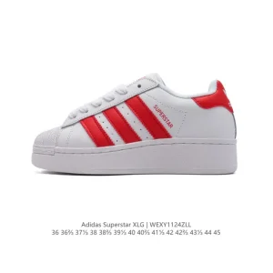 adidas Originals Superstar XLG Low Top Platform Leather Sneakers