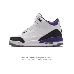 Jordan Air 3 Retro SE Unisex Basketball Sneakers with Visible Air Cushioning