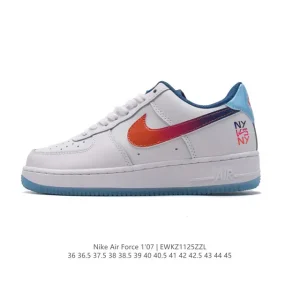 Nike Air Force 1 '07 Low HF4833 White Leather Sneakers with Air Cushion