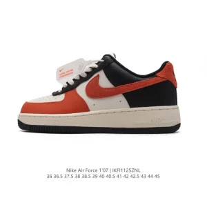 Nike Air Force 1 Low HQ4987 Classic White Leather Sneakers with Air Cushion