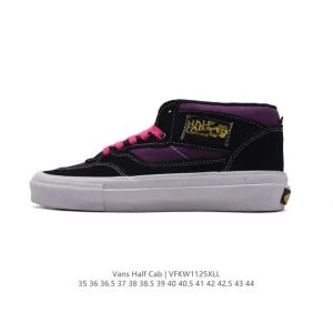 Vans Half Cab Suede Mid Top Vulcanized Skate Shoes for Men and Women
