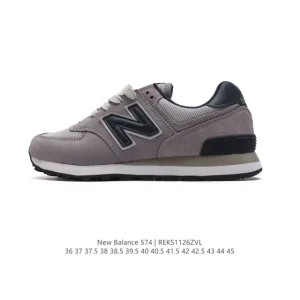 New Balance 574 Vintage Style Sneakers with Encap Midsole and Pigskin Leather