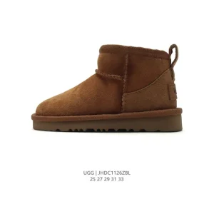 UGG Kids Mid-Calf Winter Snow Boots with Wool Lining