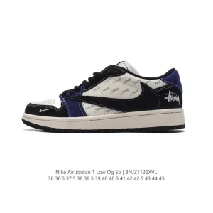 Jordan Military Blue Low Reverse Swoosh SP Retro Basketball Shoes