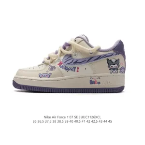 Nike Air Force 1 Low Deconstruction Binding Kurosumi Graffiti Air Cushion Sneaker