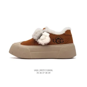 UGG Retro Low-Top Platform Sneakers for Women with Wool Lining
