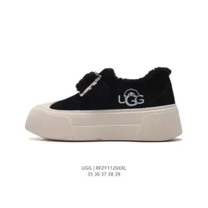UGG Retro Low-Top Platform Sneakers for Women with Wool Lining