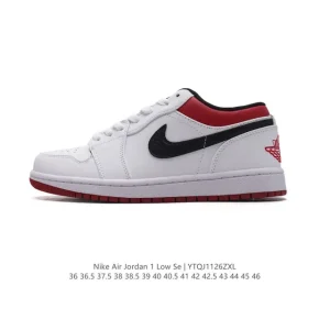 Jordan AJ1 Low Retro Classic Leather Basketball Shoes with Air Cushion