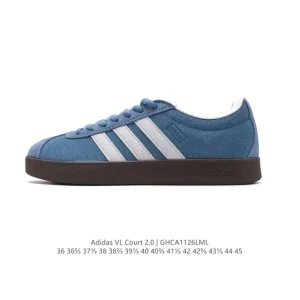 Adidas Vl Court 2.0 Shoes T-Shape Toe Sneakers for Casual Wear