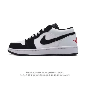 Jordan AJ1 Low Retro Classic Leather Basketball Shoes with Air Cushion