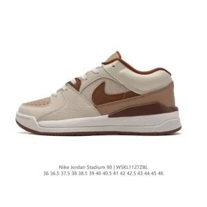 Jordan Stadium 90 HF5754 Mesh Leather Skateboarding Shoes with Formula 23 Cushioning