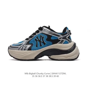 MLB Bigball Chunky Curve New York Yankees Sneakers with Velcro Strap