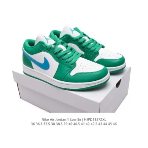 Jordan AJ1 Low Retro Leather Basketball Shoes with Air Cushion