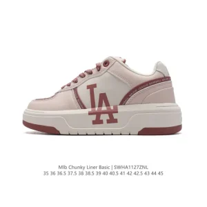 MLB Chunky Liner Basic Unisex Retro Street Sneakers with Thick Sole
