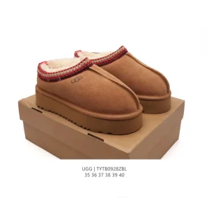 UGG Women's Classic Wool-Lined Slipper with Waterproof Leather and Non-Slip Sole