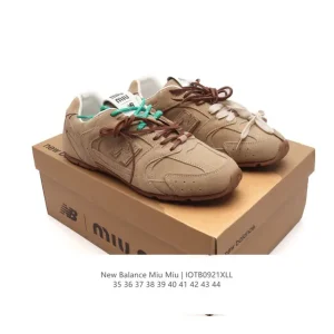 Miu Miu New Balance 530 Sl Vintage Leather Low Top Sneakers