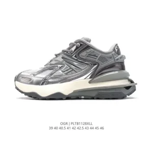 Ogr Gamer Max Men's Chunky Sole Low-Top Sneakers with Futuristic Design