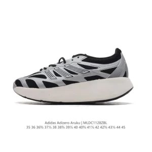 Adidas Adizero Aruku Men Women Cushioned Running Shoes White Thick Sole