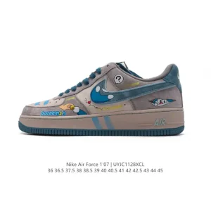Nike Air Force 1 Low Doraemon Comic Bubble Sole Sneakers Limited Edition