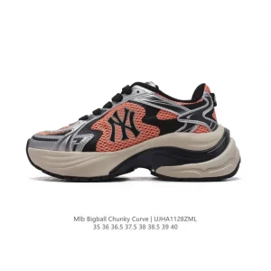 MLB Bigball Chunky Curve New York Yankees Retro Dad Shoes with Magic Strap