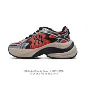 MLB Bigball Chunky Curve New York Yankees Retro Dad Shoes with Velcro Strap